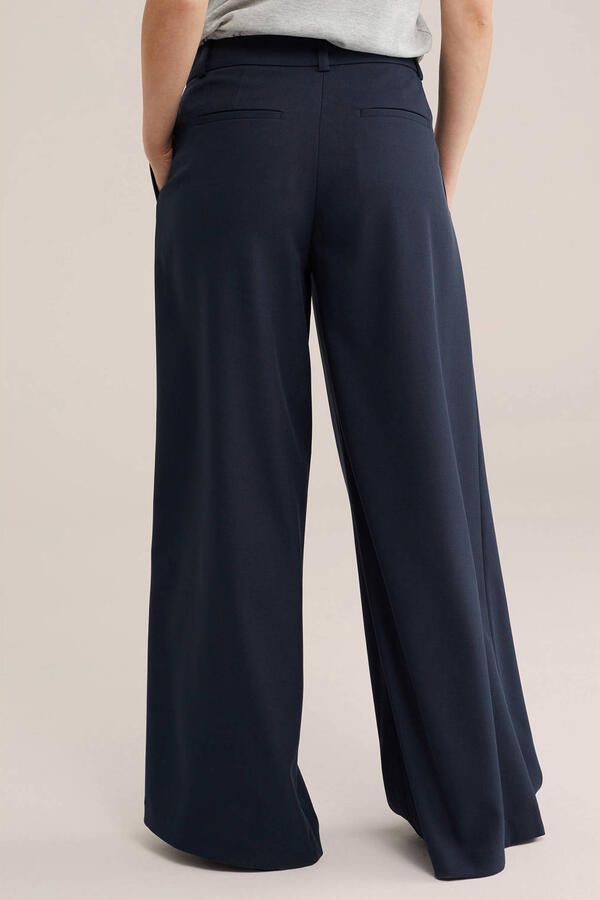 WE Fashion wide leg broek donkerblauw - Foto 2