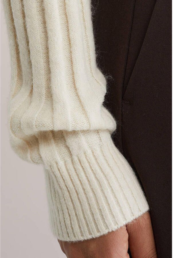 WE Fashion wide leg high waist broek donkerbruin - Foto 2