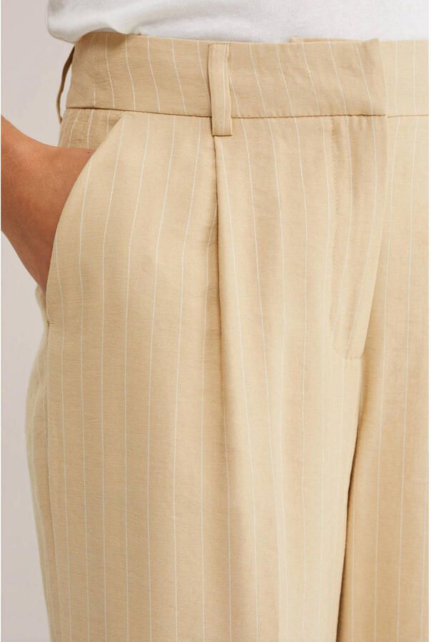 WE Fashion wide leg high waist broek lichtgeel - Foto 2