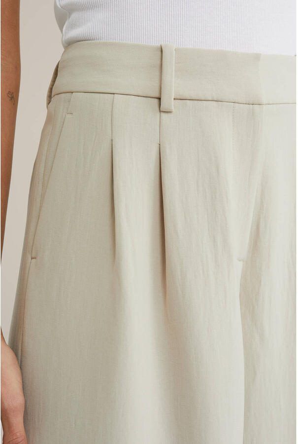 WE Fashion wide leg high waist pantalon beige - Foto 2