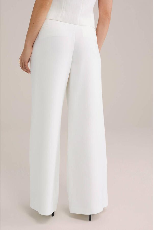 WE Fashion wide leg high waist pantalon wit - Foto 3