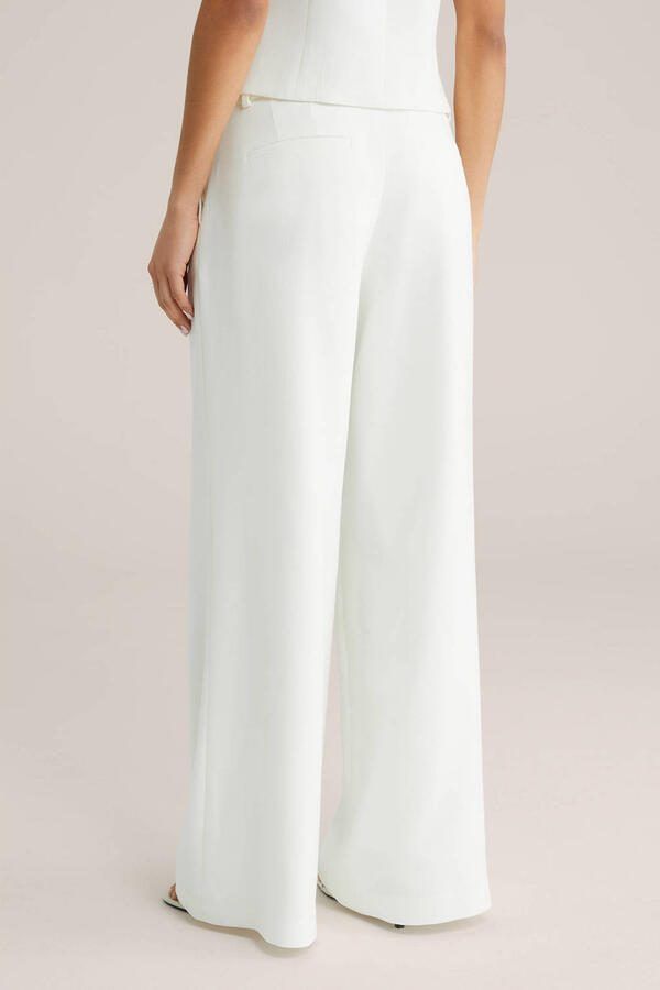 WE Fashion wide leg high waist pantalon wit - Foto 2