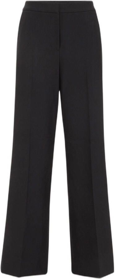 WE Fashion wide leg high waist pantalon zwart