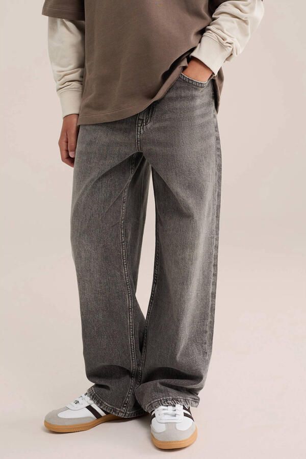 WE Fashion wide leg jeans grijs