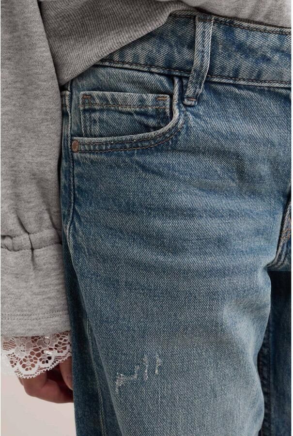 WE Fashion wide leg jeans mediumblauw - Foto 2