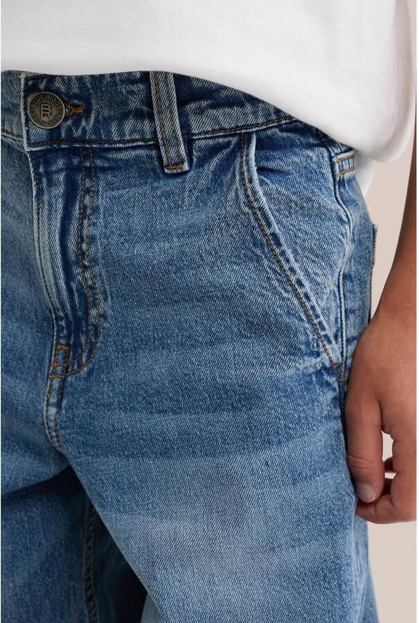 WE Fashion wide leg jeans mediumblauw - Foto 2