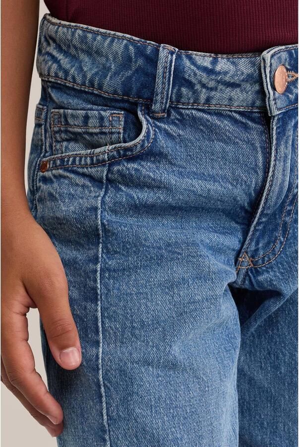 WE Fashion wide leg jeans middelblauw - Foto 2