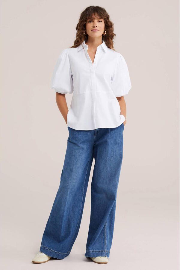 WE Fashion wide leg jeans middelblauw - Foto 2