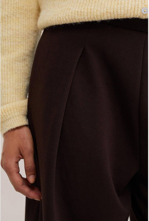 WE Fashion wide leg joggingbroek bruin - Foto 2