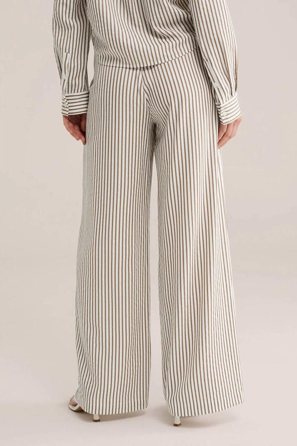 WE Fashion wide leg regular waist broek bruin - Foto 2