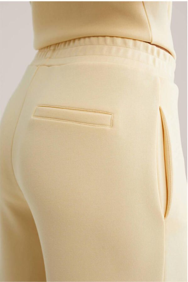 WE Fashion wide leg regular waist broek lichtgeel - Foto 3