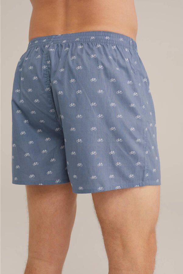 WE Fashion wijde boxershort blauw