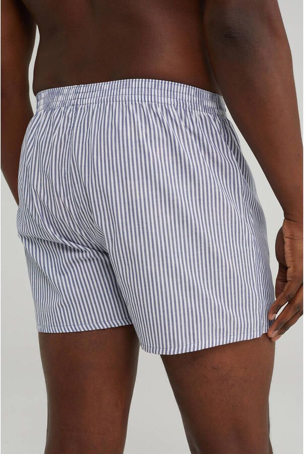 WE Fashion wijde boxershort blauw wit