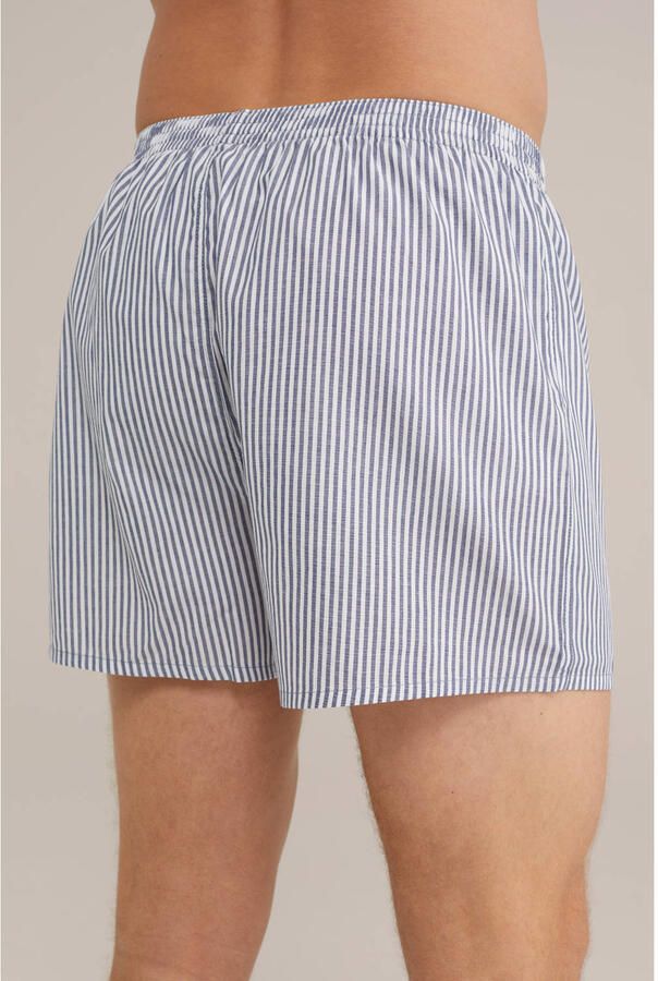 WE Fashion wijde boxershort blauw wit - Foto 2