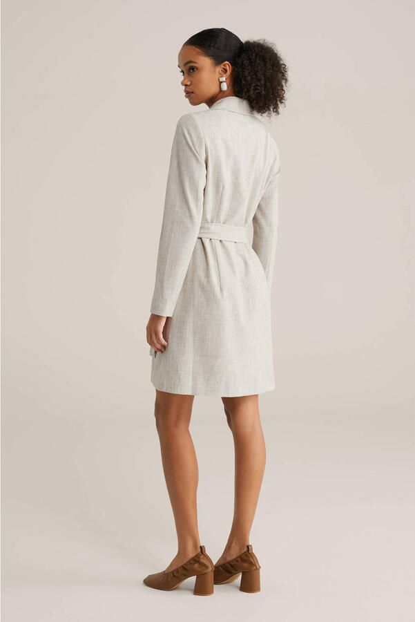 WE Fashion wikkel- overslagjurk beige - Foto 2