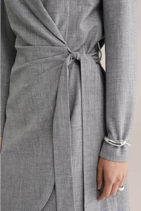WE Fashion wikkel- overslagjurk grijs - Foto 2