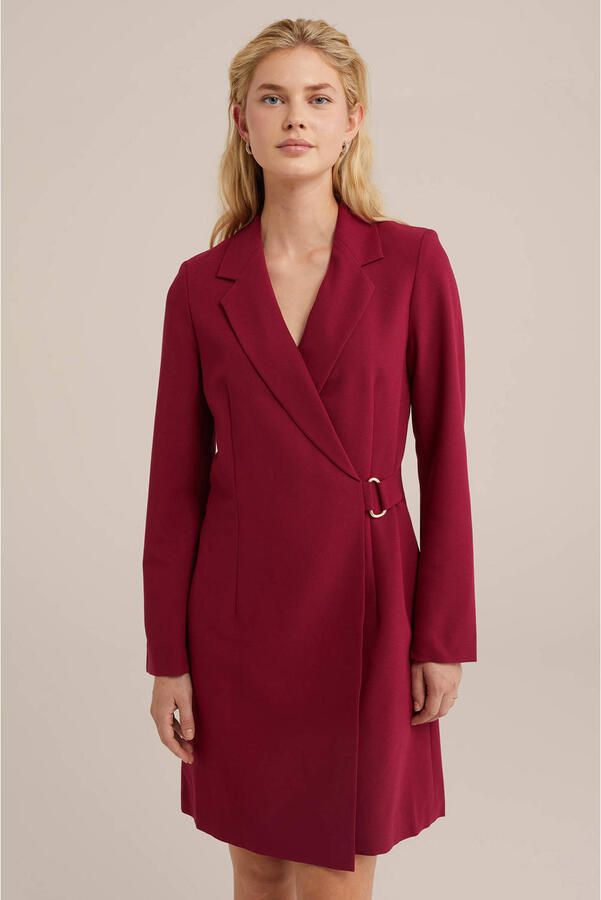 WE Fashion wikkel- overslagjurken rood - Foto 2