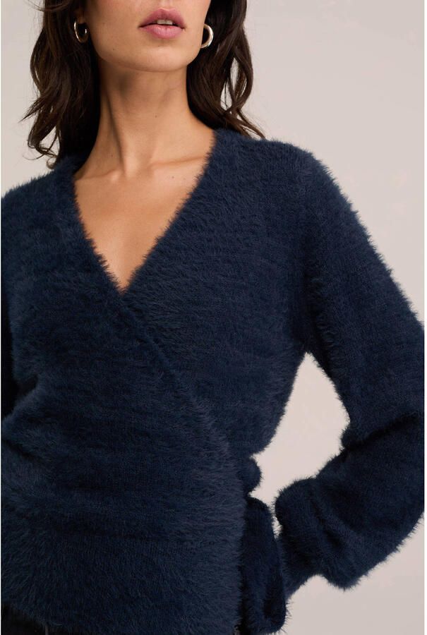 WE Fashion wikkelvest blauw - Foto 2