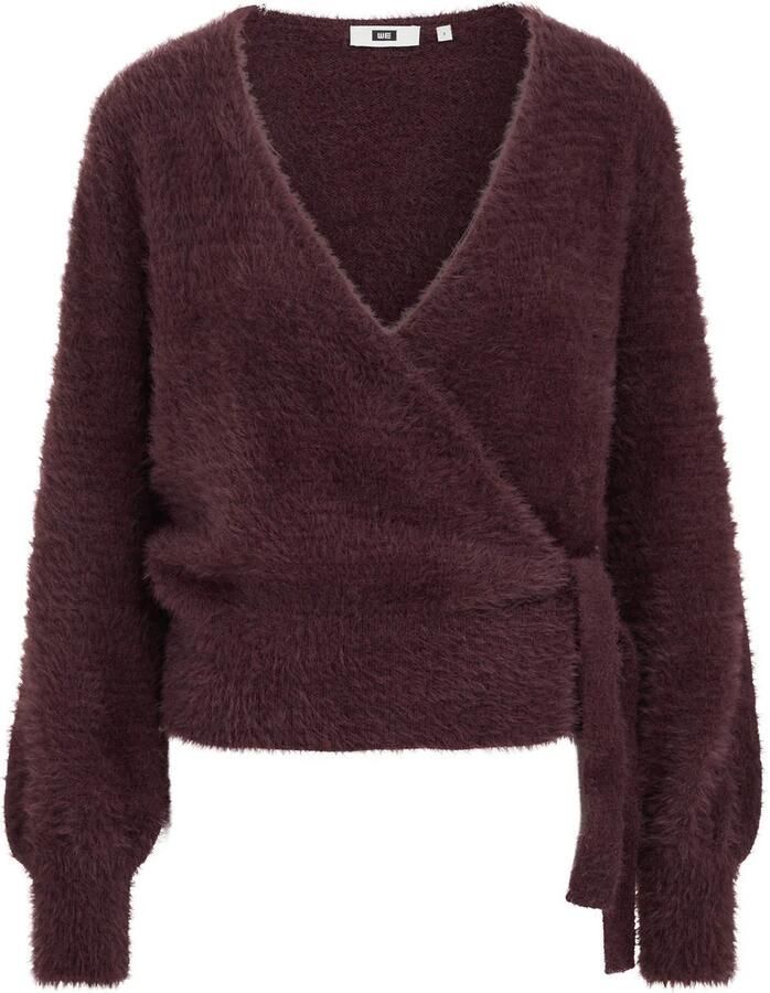 WE Fashion wikkelvest donkerrood - Foto 2