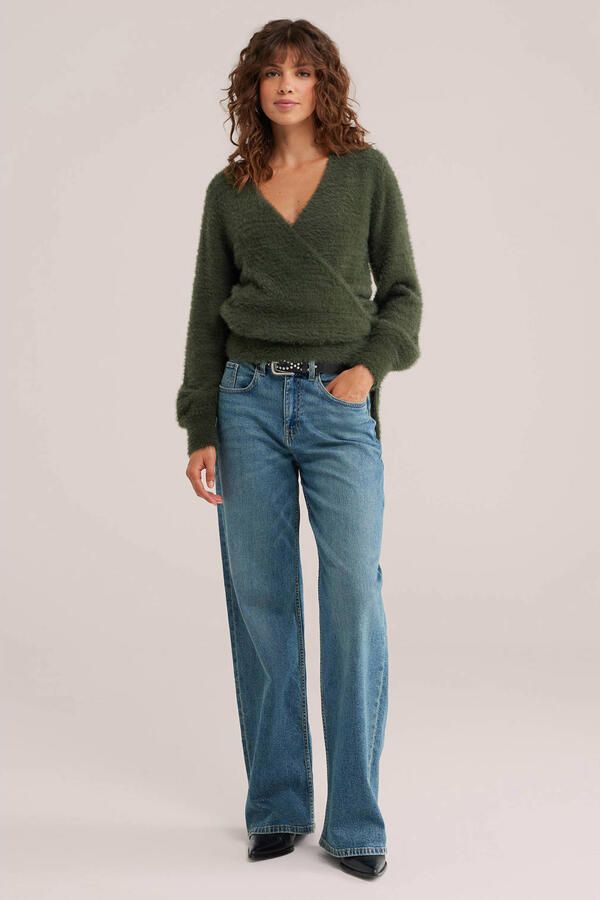 WE Fashion wikkelvest groen - Foto 3