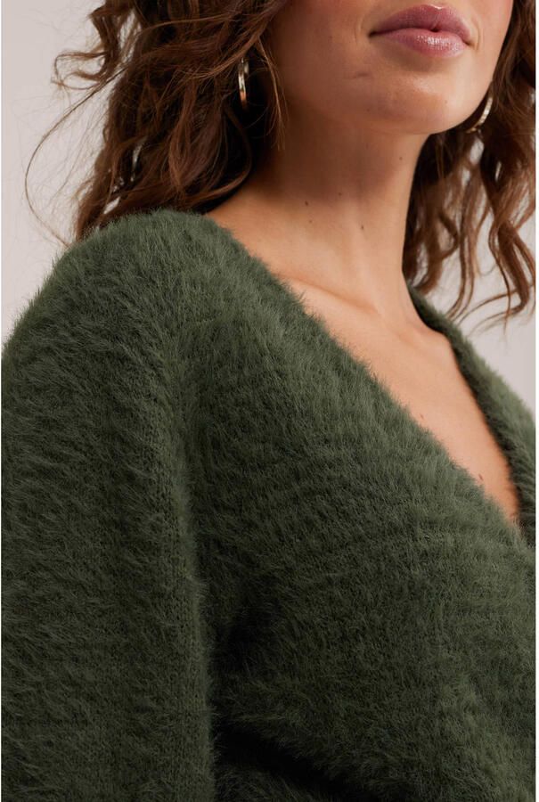 WE Fashion wikkelvest groen - Foto 2