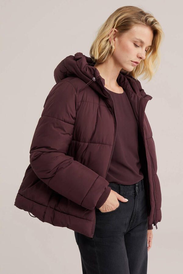 WE Fashion winterjas donkerrood - Foto 3