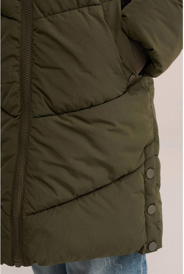 WE Fashion winterjas kaki
