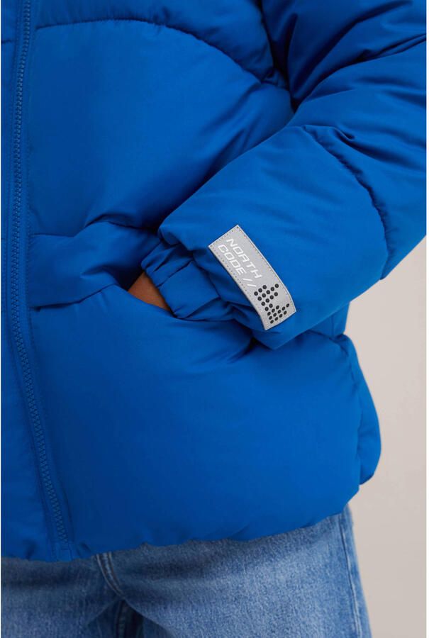 WE Fashion winterjas marineblauw