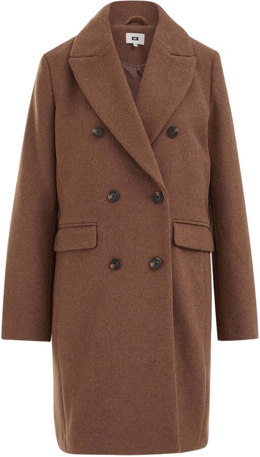 WE Fashion winterjas met wol camel - Foto 3