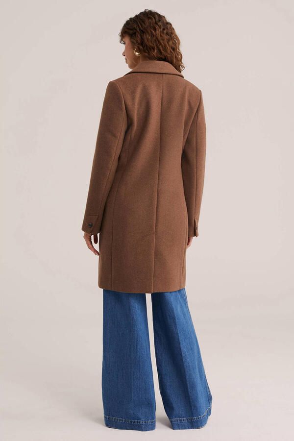 WE Fashion winterjas met wol camel - Foto 2