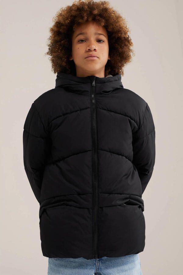 WE Fashion winterjas zwart