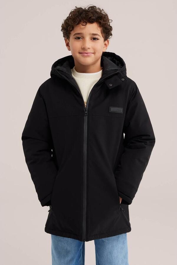 WE Fashion winterjas zwart