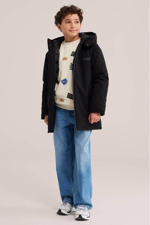 WE Fashion winterjas zwart - Foto 2