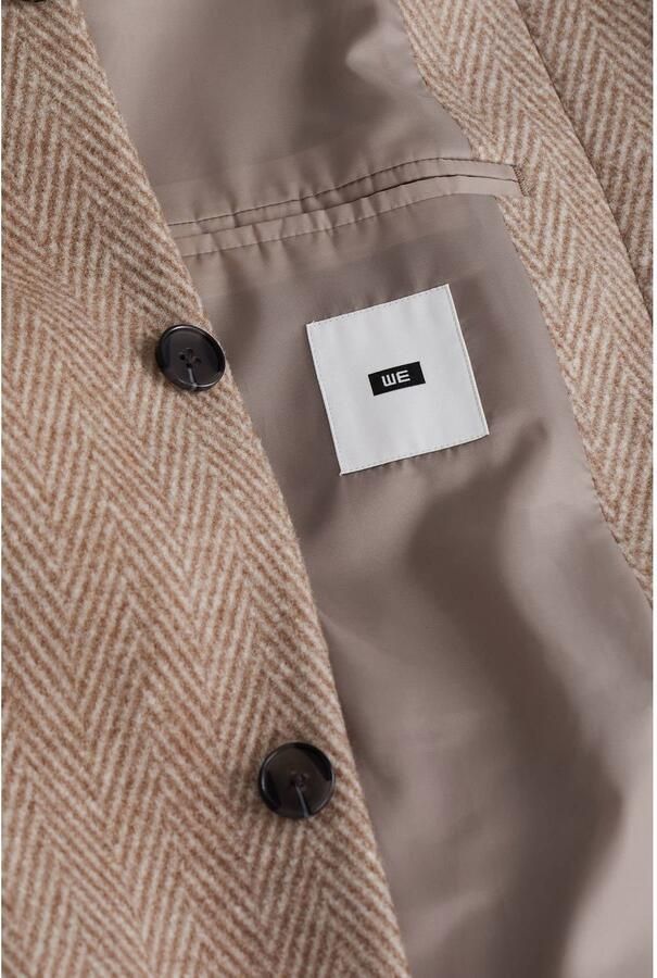 WE Fashion wintermantel met wol beige - Foto 2