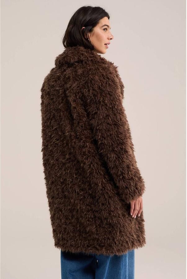 WE Fashion winterteddyjas donkerbruin - Foto 2