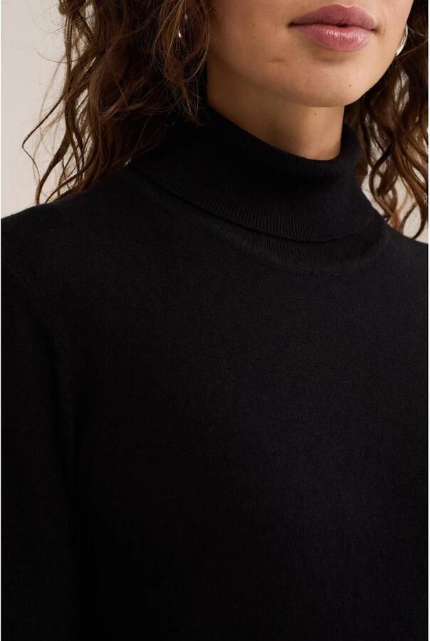 WE Fashion wollen coltrui zwart - Foto 2
