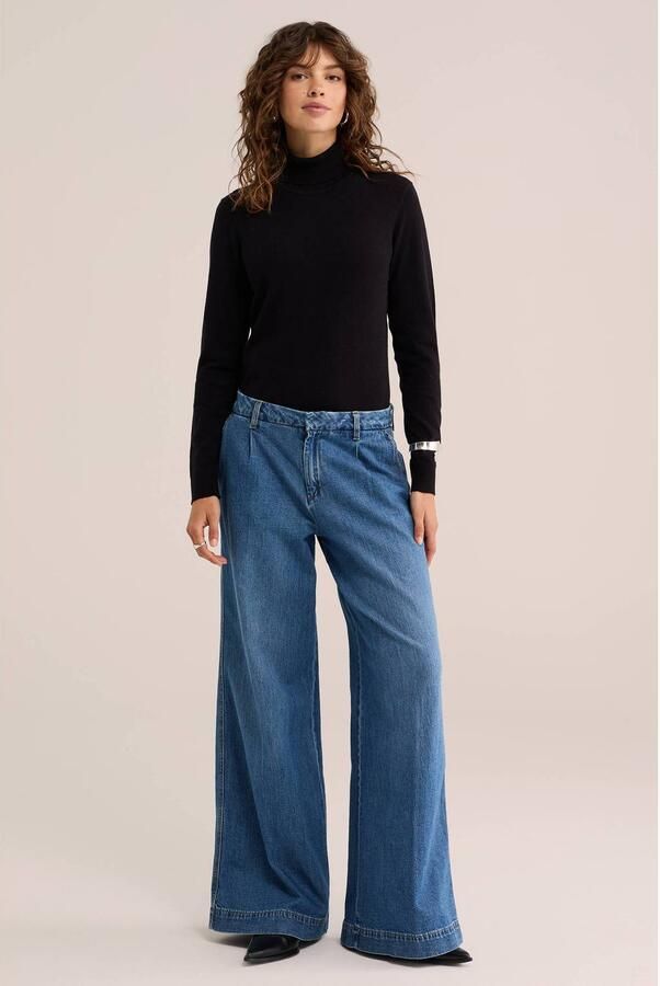 WE Fashion wollen coltrui zwart - Foto 3