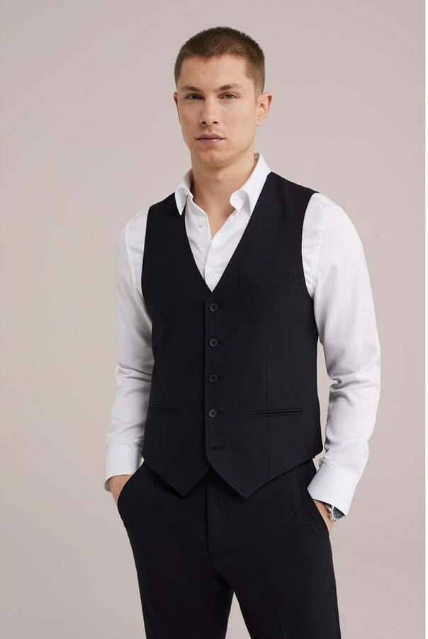 WE Fashion wollen gilet zwart