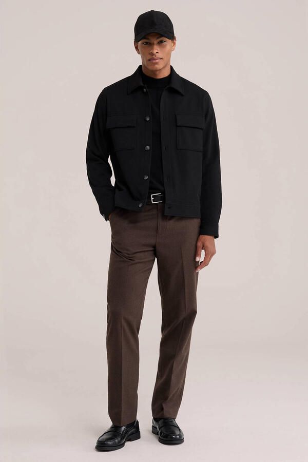 WE Fashion wollen regular fit gebreide trui zwart - Foto 2