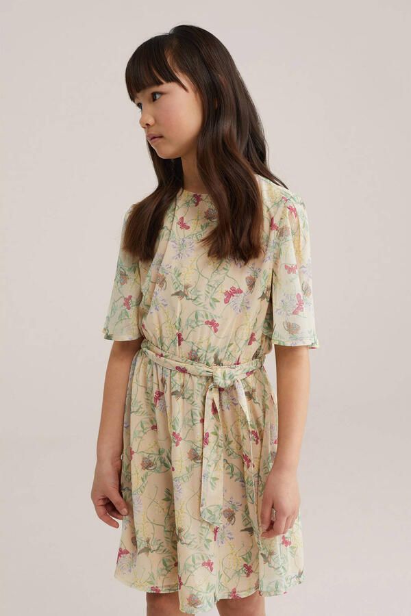 WE Fashion zomerjurk beige