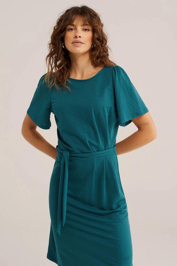 WE Fashion zomerjurk blauw