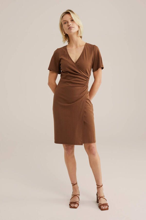 WE Fashion zomerjurk bruin - Foto 3
