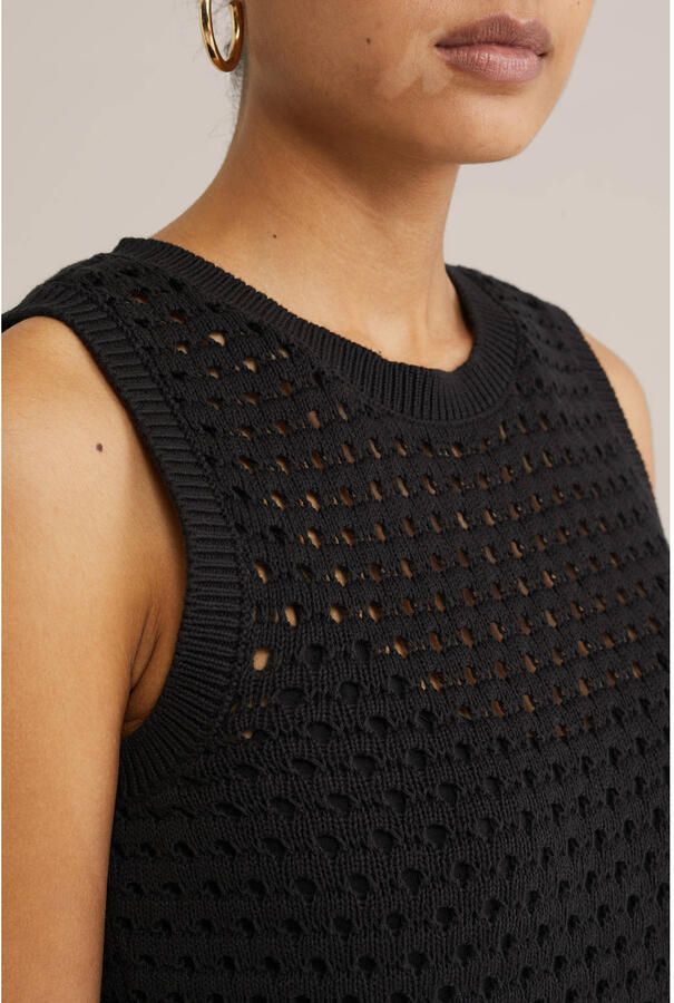WE Fashion zomerjurk crochet zwart - Foto 2