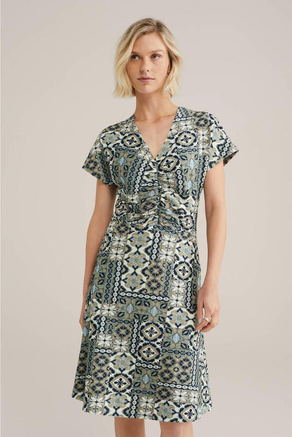 WE Fashion zomerjurk groen
