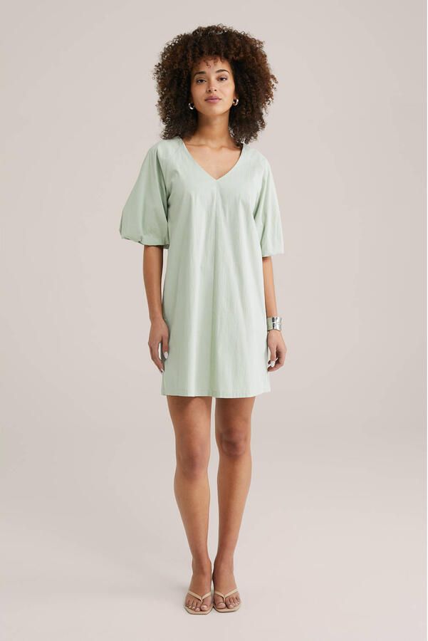 WE Fashion zomerjurk mintgroen - Foto 2