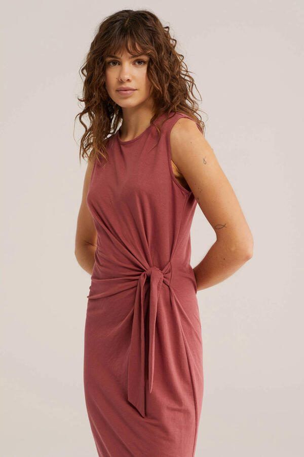 WE Fashion zomerjurk oudroze