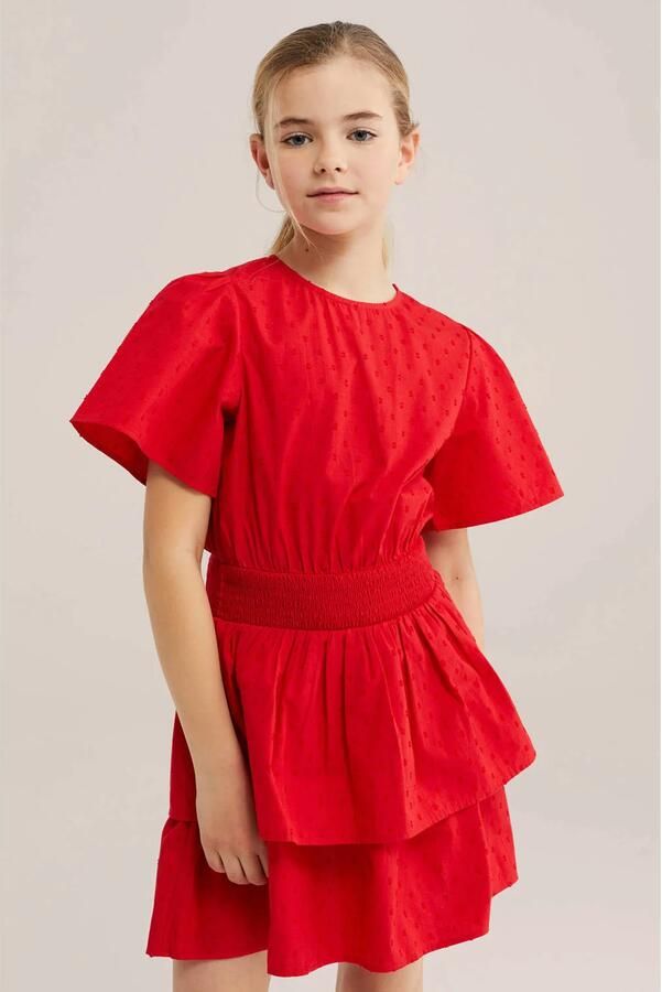 WE Fashion zomerjurk rood