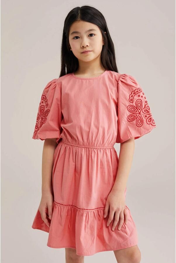WE Fashion zomerjurk roze