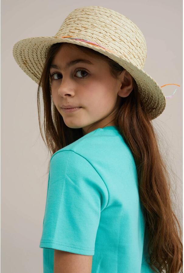 WE Fashion zonnehoed naturel - Foto 1