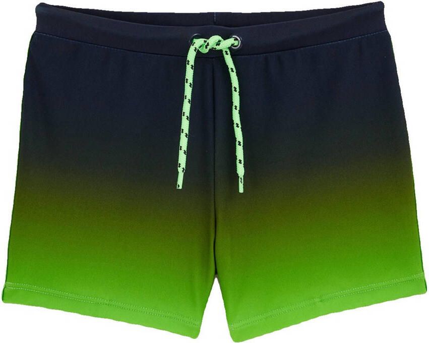 WE Fashion zwemboxer donkerblauw groen